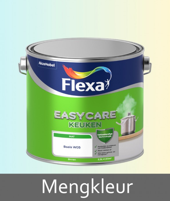 Flexa Easycare Muurverf Keuken 2.5 liter Mengkleur www.colorstore.nl